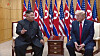 Caption: 북한 기록영화가 소개한 판문점 북미정상회동 (서울=연합뉴스) 북한 조선중앙TV는 10일 '자주의 기치, 자력부강의 진로 따라 전진해온 승리의 해' 제목의 새 기록영화를 방영하고 김정은 국무위원장의 2019년 행적을 돌아봤다. 2019년 6월 30일 판문점 남측 자유의 집에서 회담하는 김 위원장과 도널드 트럼프 미국 대통령. 조선중앙TV 화면 캡처. 2020.1.10 [국내에서만 사용가능. 재배포 금지. For Use Only in the Republic of Korea. No Redistribution] nkphoto@yna.co.kr/2020-01-10 22:32:07/