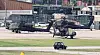 Military aircraft are parked on tarmac at Camp Humphreys in Gyeonggi amid ongoing Ulchi Freedom Shield joint drills on Aug. 19.