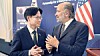 Korean Industry Minister Kim Jung-Kwan, left, meets with U.S. Commerce Secretary Howard Lutnick in Washington on Aug. 25, 2025.