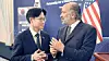 Korean Industry Minister Kim Jung-Kwan, left, meets with U.S. Commerce Secretary Howard Lutnick in Washington on Aug. 25, 2025.