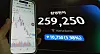 A mobile device displays price swings in single-stock leveraged products tied to a chipmaker at a trading room in central Seoul on July 24.