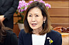 (서울=뉴스1) 국회사진기자단 = 미셸 스틸 주한미국대사가 21일 오후 서울 여의도 국회에서 열린 조정식 국회의장과의 접견에서 인사말을 하고 있다. 2026.8.21/뉴스1