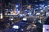 Gwanghwamun Square is filled with fans who attended BTS's comeback performance on March 21.