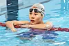 (김천=뉴스1) 김민지 기자 = 안세현이 28일 오후 경북 김천실내수영장에서 열린 2026 KB금융 코리아 스위밍 챔피언십 경영 국가대표 선발대회 여자 접영 100ｍ 결승에서 1위로 들어온 뒤 숨을 고르고 있다. 2026.3.28/뉴스1