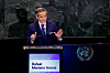 Candidate for the position of United Nations secretary-general, Rafael Mariano Grossi, speaks during the 'UN Town Hall: The Next Secretary-General' event at United Nations headquarters in New York City, U.S., July 23, 2026. REUTERS/Eduardo Munoz/2026-07-24 08:03:13/