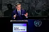 Candidate for the position of United Nations secretary-general, Rafael Mariano Grossi, speaks during the 'UN Town Hall: The Next Secretary-General' event at United Nations headquarters in New York City, U.S., July 23, 2026. REUTERS/Eduardo Munoz/2026-07-24 08:03:13/
