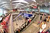 A new train station at Wonsan-Kalma resort neighborhood is seen opened in a photo carried by Rodong Sinmun on Aug. 28.