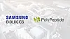 An image announcing Samsung Biologics’ acquisition of Switzerland-based PolyPeptide Group