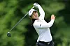 Kim Sei-young Kim plays her shot from the fifth tee during the first round of the FM Championship at TPC Boston in Norton, Massachusetts on Aug, 27.