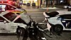 A scene where a Maserati crashes into a motorbike near an intersection in Seocho District, southern Seoul, on Aug. 27
