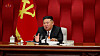 North Korean leader Kim Jong-un is seen during ruling Workers' Party meeting in a broadcast televised on Aug. 26 by Korean Central Television.