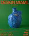 Green Design Miami Seoul poster featuring a textured blue sculptural form.