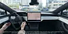 A still from footage uploaded on Tesla Korea's X account, showing the advanced Full Self-Driving system.