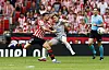 Lee Kang-in of Atlético Madrid, right, competes with Yuri Berchiche of Athletic Bilbao during a La Liga match on Sept. 5.