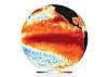 Sea surface temperatures in the eastern Pacific are significantly higher than normal as El Niño continues to strengthen, as shown in this image of the globe.