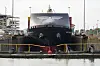 A container ship transits the Miraflores Locks of the Panama Canal, amid declining water levels due to a lack of rainfall linked to El Nino, in Panama City, Panama, on Sept. 4.