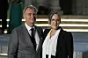 Producer Emma Thomas, right, and director Christopher Nolan pose for a photo during the red carpet event for the movie 'The Odyssey' in Seoul, on Aug. 4.