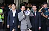 (서울=뉴스1) 박세연 기자 = 장동혁 국민의힘 대표가 8일 서울 송파구 올림픽공원 핸드볼경기장에서 대한체육회 산하 단체 관계자의 물품 반출 작업을 참관 후 발언 하고 있다. 2026.9.8/뉴스1