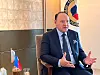 FILE PHOTO: Philippines Defence Minister Gilberto Teodoro speaks during an interview at the IISS Shangri-La Dialogue security summit in Singapore, May 30, 2026. REUTERS/Minh Nguyen/File Photo/2026-08-15 17:49:57/