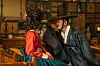 Ji Chang-wook in historical costume speaks with a woman in an ornate traditional interior.