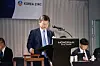 Korea Zinc CEO Park Ki-deok speaks during a shareholder meeting at a hotel in Yongsan District, central Seoul, on Sept. 9.