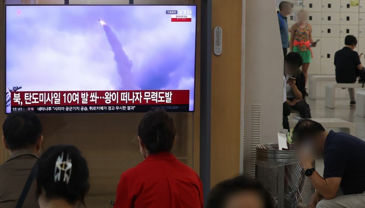한미일 훈련 끝나자마자... 북한, 동해상으로 단거리 탄도미사일 발사