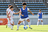 훈련하는 북한 여자 축구대표팀 김경영 (오사카=연합뉴스) 서대연 기자 = 2026 아이치·나고야 아시안게임에 출전하는 북한 여자 축구대표팀 김경영이 13일 일본 오사카 제이그린 사카이에서 다음날 열리는 방글라데시와의 조별리그 1차전을 대비해 훈련하고 있다. 2026.9.13 dwise@yna.co.kr/2026-09-13 16:50:22/