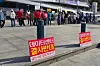 Residents protest against the construction of an AI data center in Doksan-dong outside the Geumcheon District Office in southern Seoul on May 15.