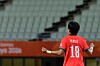 선제골 넣은 김민지 (오사카=연합뉴스) 서대연 기자 = 14일 일본 오사카 얀마 스타디움 나가이에서 열린 2026 아이치·나고야 아시안게임 여자 축구 조별리그 1차전 대한민국과 미얀마의 경기. 한국 김민지가 선제골을 넣은 후 기뻐하고 있다. 2026.9.14 dwise@yna.co.kr/2026-09-14 20:04:35/