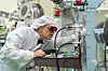 Researcher Mohammad Mirzaie examines laser equipment at the Ultrashort Quantum Beam Facility on the campus of Gwangju Institute of Science and Technology in Buk District, Gwangju.