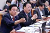People Power Party lawmakers protest during a confirmation hearing for Justice Minister nominee Kim Seung-won at the National Assembly in western Seoul on Sept. 15.