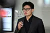 Independent Rep. Han Dong-hoon speaks about nomination of Kim Seung-won at the National Assembly in western Seoul on Sept. 15.