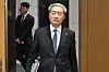 Bank of Korea Governor Shin Hyun-song is seen during a monetary meeting held at the bank in central Seoul on Aug. 27.