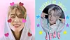 A fan art celebrating NCT Dream's member Jeno as the K-pop artist with the most beautiful teeth