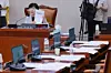 법무장관 후보자 인사청문보고서 관련해 발언하는 서영교 법사위원장 (서울=연합뉴스) 신현우 기자 = 17일 국회 법제사법위원회 전체회의에서 위원장인 더불어민주당 서영교 의원이 김승원 법무부 장관 후보자 인사청문경과보고서와 관련해 발언하고 있다. 2026.9.17 nowwego@yna.co.kr/2026-09-17 12:40:56/