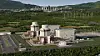An aerial rendering of the AP1000, a large nuclear reactor that Hyundai Engineering & Construction and Westinghouse are jointly working to expand worldwide.