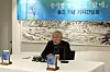 veteran novelist Hwang Sok-yong speaks at an event celebrating his new publication in central Seoul in 2025.