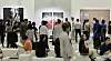 Crowd of visitors viewing contemporary artworks inside the Frieze Seoul 2026 exhibition at COEX.