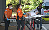 Paramedics transport a patient at a hospital in Gyeonggi on Aug. 5.