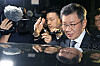 Chung Mong-gyu, former chief of the Korea Football Association, leaves the Seoul Metropolitan Police Agency after a round of questioning on Sept. 2.
