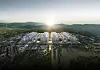A rendering shows the planned appearance of the chip cluster in Yongin, Gyeonggi, upon completion.