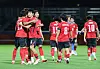 한국축구, 기분좋은 승리 (나고야=연합뉴스) 임화영 기자 = 22일 일본 나고야 미즈호 공원 럭비경기장에서 열린 2026 아이치·나고야 아시안게임 남자 축구 조별리그 2차전 한국과 사우디아라비아의 경기에서 2-0으로 승리한 한국 선수들이 기뻐하고 있다. 2026.9.22 hwayoung7@yna.co.kr/2026-09-22 20:59:55/