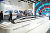 A concept model for a next-generation high-speed train jointly designed by Hyundai Rotem and Hyundai Motor is displayed at InnoTrans 2026 in Berlin in an undated photo.