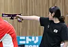 23일 일본 아이치현 종합 사격장에서 열린 2026 아이치·나고야 아시안게임 사격 여자 10m 공기권총 결선에 출전한 한국 추가은이 과녁을 조준하고 있다. 2026.9.23 eastsea@yna.co.kr/2026-09-23 12:51:02/