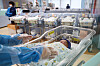 Nurses take care of newborn babies in a hospital in Gyeonggi on June 24.