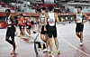 400m 계주 실격 (나고야=연합뉴스) 임화영 기자 = 27일 일본 아이치현 나고야 미즈호 공원 육상 경기장에서 열린 2026 아이치·나고야 아시안게임 육상 남자 400m 계주 결승에서 실격 판정을 받은 대한민국 대표팀 김시온, 나마디 조엘진, 이재성, 비웨사 다니엘 가사마가 트랙을 나서고 있다. 2026.9.27 hwayoung7@yna.co.kr/2026-09-27 22:41:59/