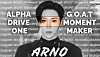 Fan art, made by a fan whose social media handle is @peachhvvy, celebrating Arno's selection as as the K-pop artist who stood out in August 2026