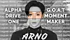Fan art, made by a fan whose social media handle is @peachhvvy, celebrating Arno's selection as as the K-pop artist who stood out in August 2026