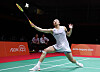 Korean shuttler An Se-young competes in the semifinal round against her rival Chen Yu Fei of China at the Asian Games Aichi-Nagoya 2026 in Aichi Prefecture on Sept. 28.