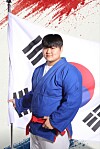 This photo provided by the Korean Sport & Olympic Committee shows kurash athlete Kim Min-young of South Korea.